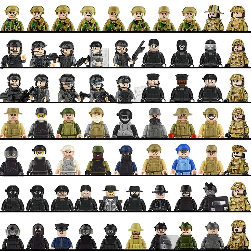 Кукла мини фигурка конструктор наборы военные фигурки Мода девушка Врач