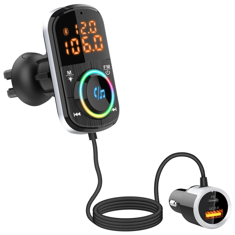 

Bluetooth-адаптер автомобильный беспроводной с FM-трансмиттером и mp3-плеером