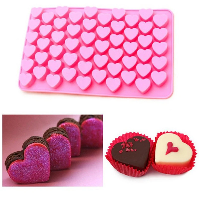 Симпатичные 55 в стиле сотового сердца силиконовые шоколадные ледяные конфеты