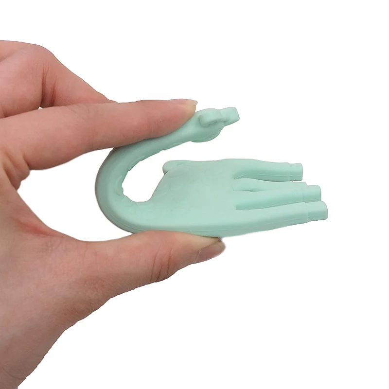 Chenkai 10PCS Silicone Giraffe Teether Baby Chewing Nursing Pendant For DIY Infant Bracelet Necklace Jewelry Sensory Toys |