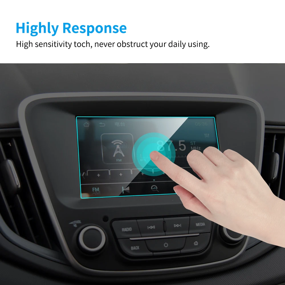 Защитная пленка для экрана навигатора GPS салона Chevrolet Jery закаленное стекло
