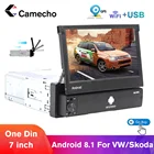 Автомагнитола Camecho, 1DIN, Android 8,1, MP5, мультимедийный FM-радио, USB-плеер, универсальный для VW, Skoda, Seat, Polo, Golf, b5, 6, Passat, автомобильная стереосистема