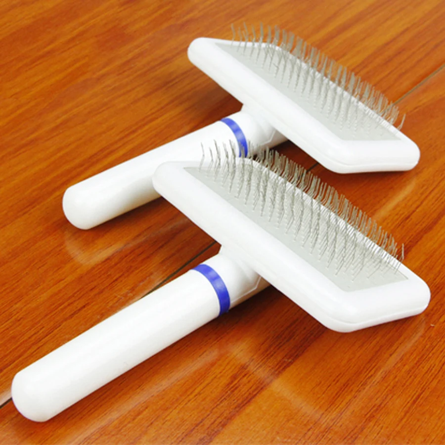 Стальная расческа для щенков кошек и собак инструмент груминга шерсти домашних