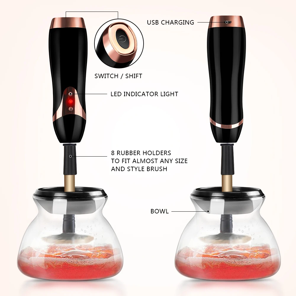 Кисти для макияжа Электрический Очиститель удобные силиконовые кисти моющее