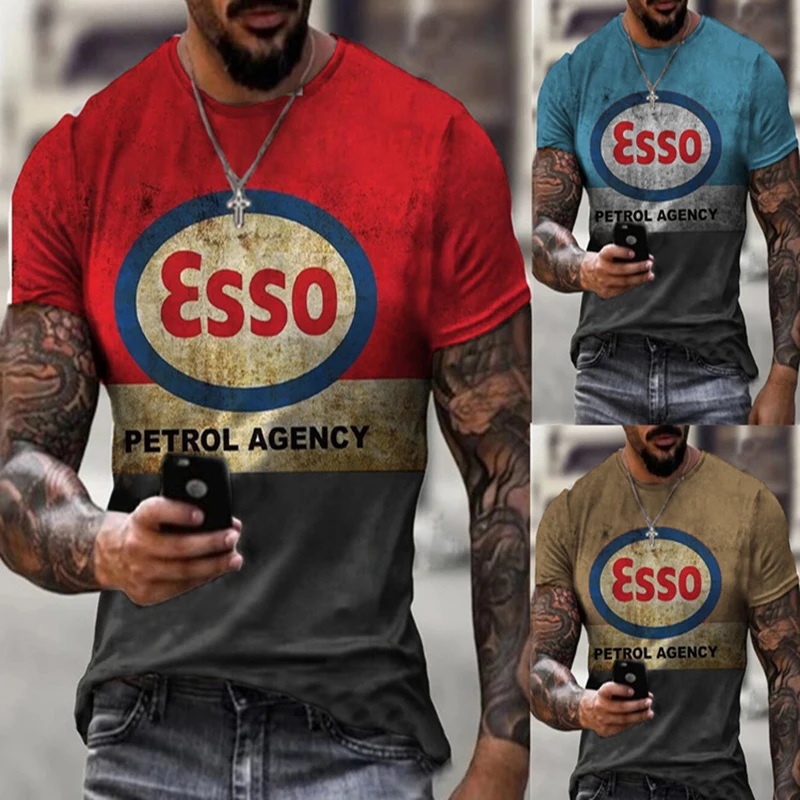 

2021 Summer Men Casual Short Sleeve Tee Shirts Fashion O-Neck Pullovers Tops Vintage Letter Printing T Shirts For Men Streetwear