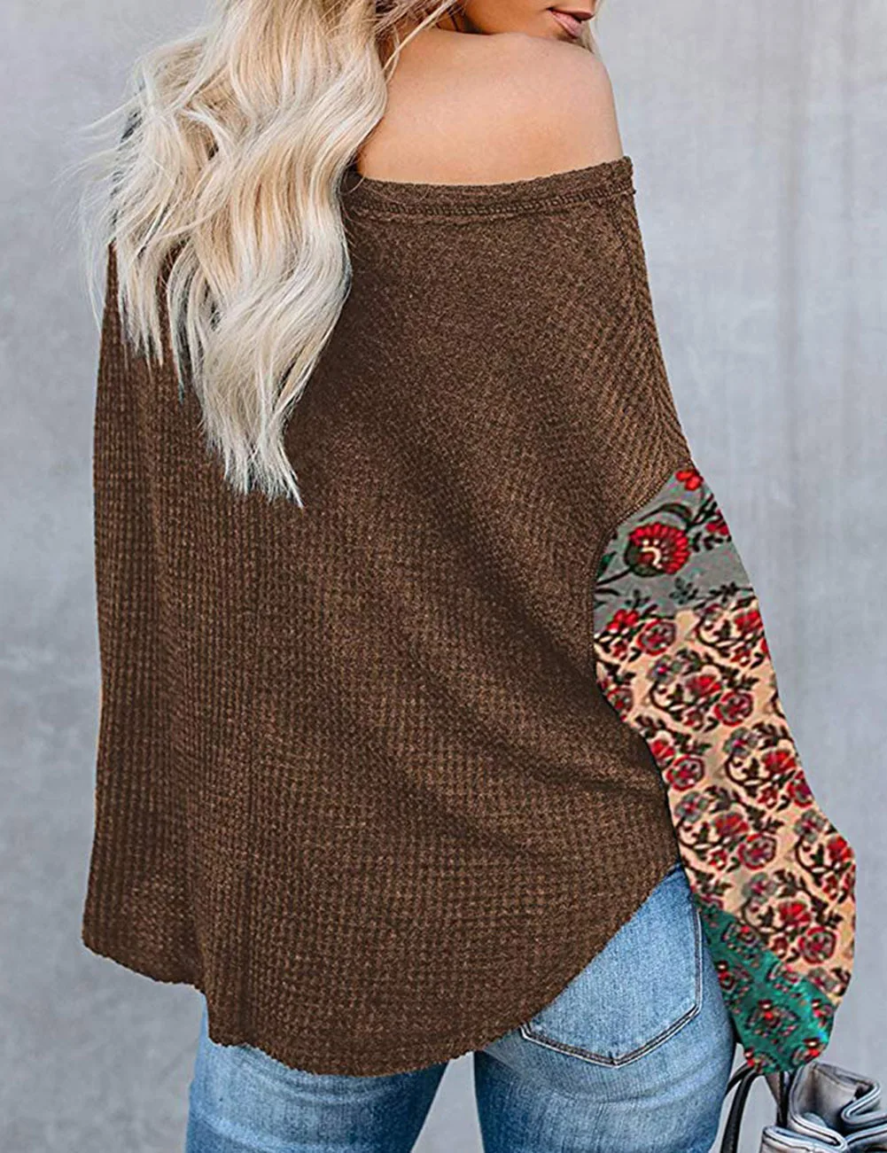 FADZECO Осень Зима Новая женская одежда круглый воротник длинный рукав Топ