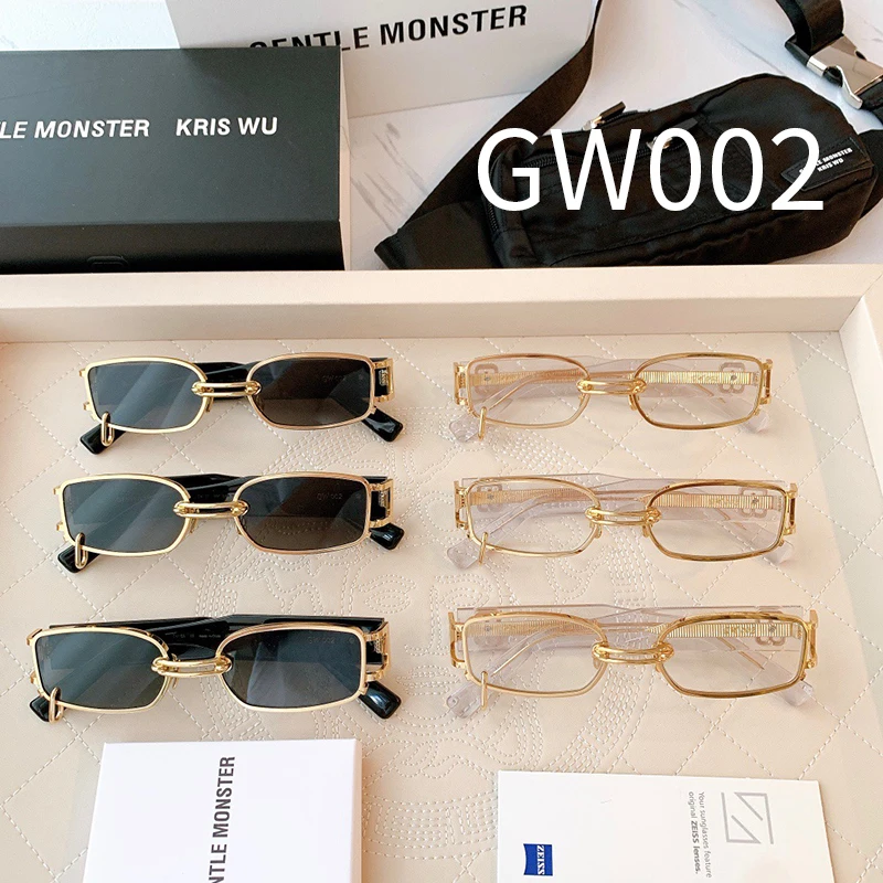 

GENTLE MONSTER Sunglasses Women 2021 For Men GW002 Luxury Designer Vintage Trending Products Acetate UV400 Brown GM Sun Glasses