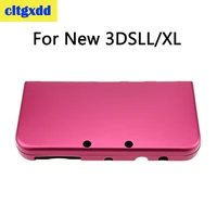 1set rose red upperlower protector cover plate all aluminum protective case housing shell for nintendo new 3ds ll new 3ds xl