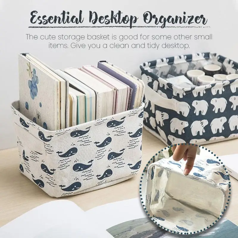 

Настольная коробка для хранения, водонепроницаемый органайзер для хранения игрушек, косметики, нижней посуды, офисные канцелярские принад...