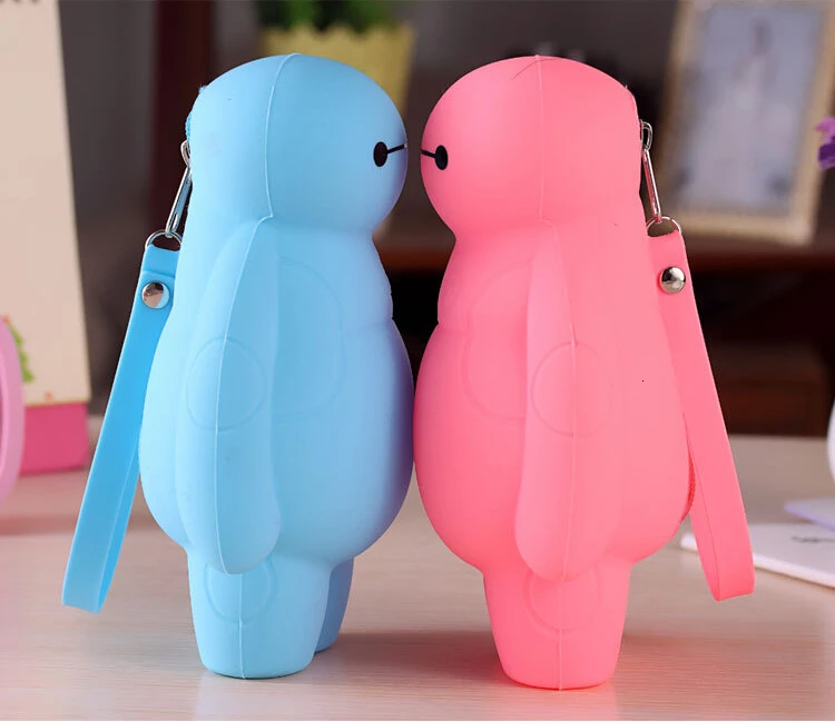 Ellen Brook, 1 штука, милый мультяшный каваи, силиконовый, Baymax, портативная ручка, карандаш, косметичка, карманный, для школы, офиса, стационарный чехол