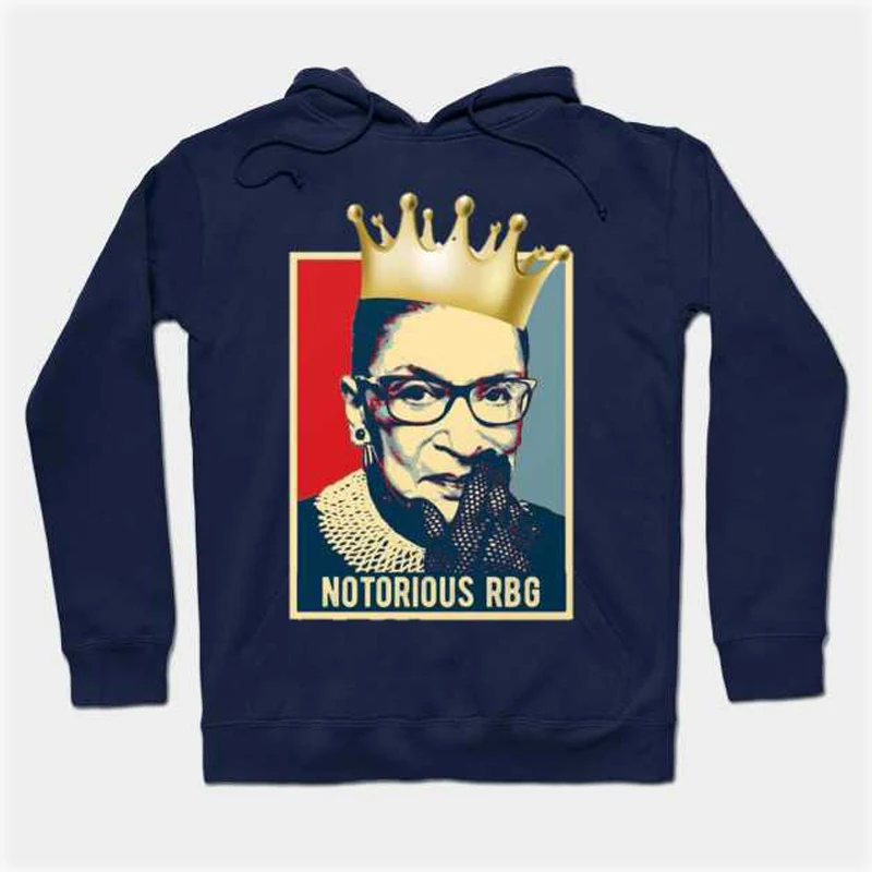 

Unisex Vintage Style Notorious RBG Print Sweater Ruth Bader Ginsburg Court Memory Cotton Dropshipping