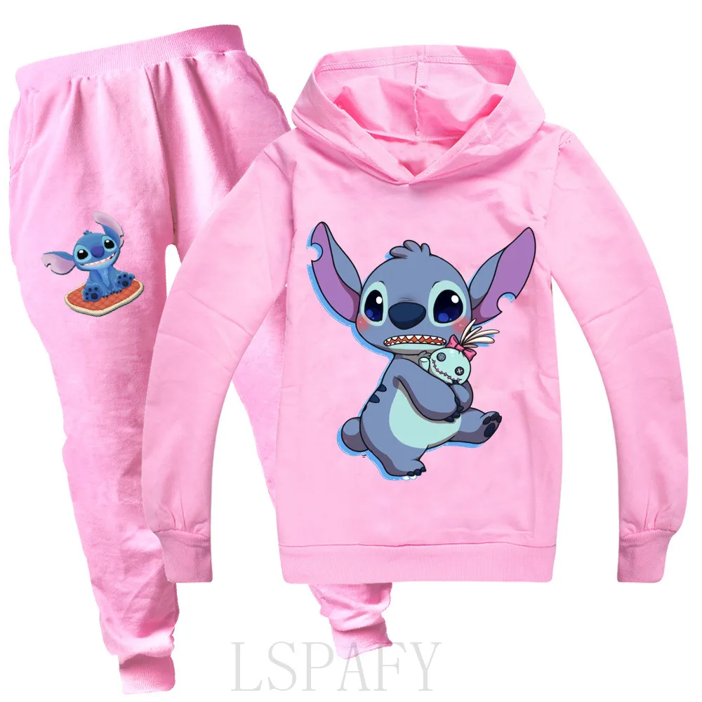 Новинка Осенний повседневный комплект одежды для девочек толстовка + штаны