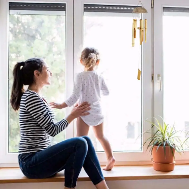 Креативные бамбуковые ветряные колокольчики Большая искусственная Кокосовая