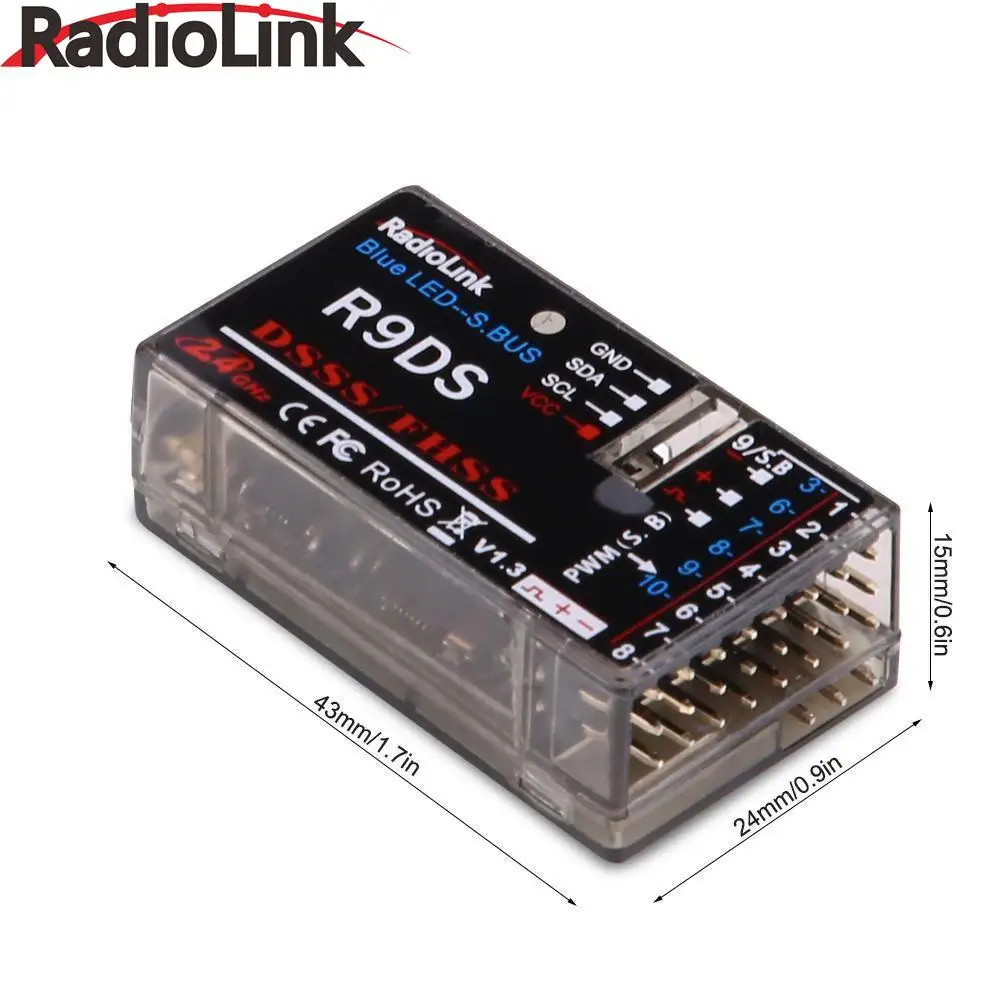 Radiolink R6F/R7FG/R9DSR/R12DS 2,4 ГГц 6CH/7CH/9CH приемник для RC6GS RC4GS RC3S RC4G T8FB передатчика радиоуправляемой модели RC сигнал приемника