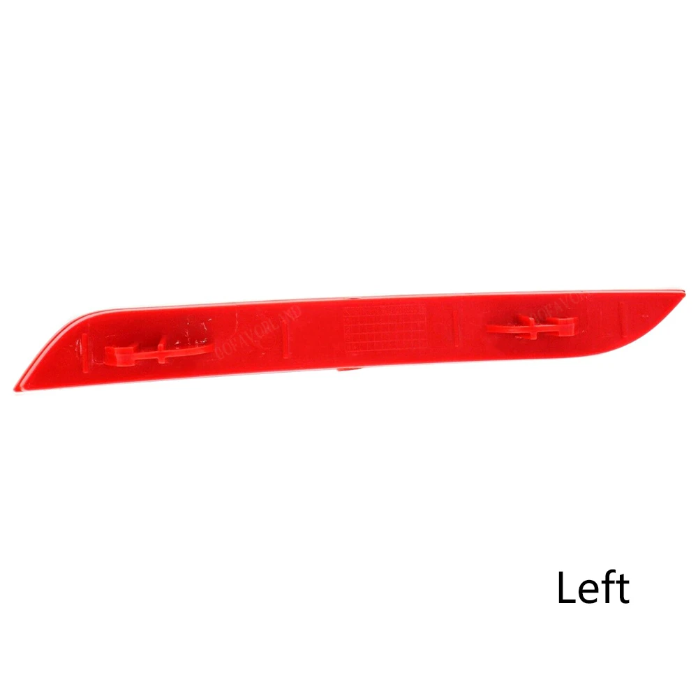 Пара отражателей для заднего бампера Левая Правая сторона пластиковые красные