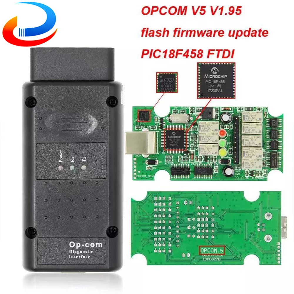 

Opcom V5 V1.95 2014V PIC18F458 FTDI For Opel OBD2 Scanner flash firmware update op com OBD OBD2 Car Diagnostic Auto Diagnostic