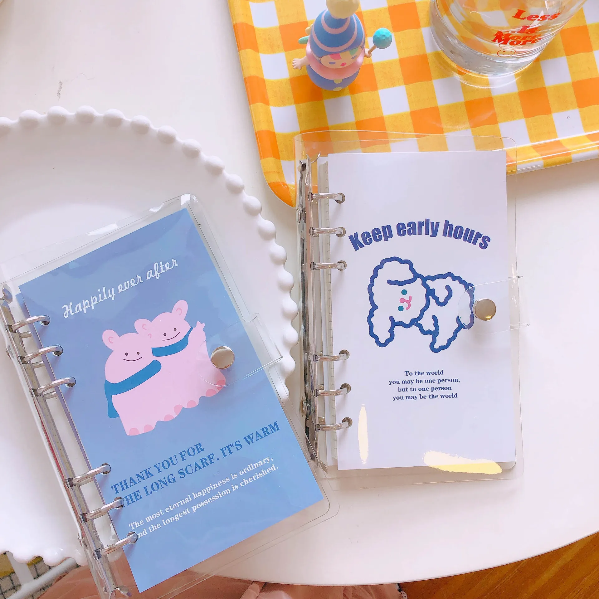 

W&G Korean Ins Handbook Cute Girl Heart Japanese Loose-leaf Handbook Kawaii Note Book 2021
