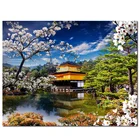 Цветы пейзаж поделки смоляные полный плацу 5D картина, вышитая бисером наборы Алмазная мозаика Стразы архитектура waterZP-3848
