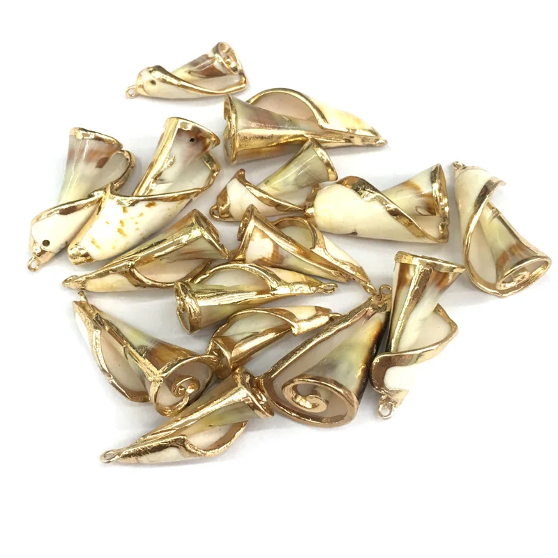 Подвески из натуральной ракушки неправильной формы ожерелье с кулоном сделай