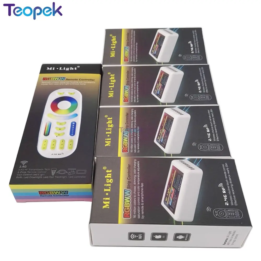 Mi. Трусы-боксеры RGB CCT Светодиодный контроллер (RGB + холодный белый теплый белый)