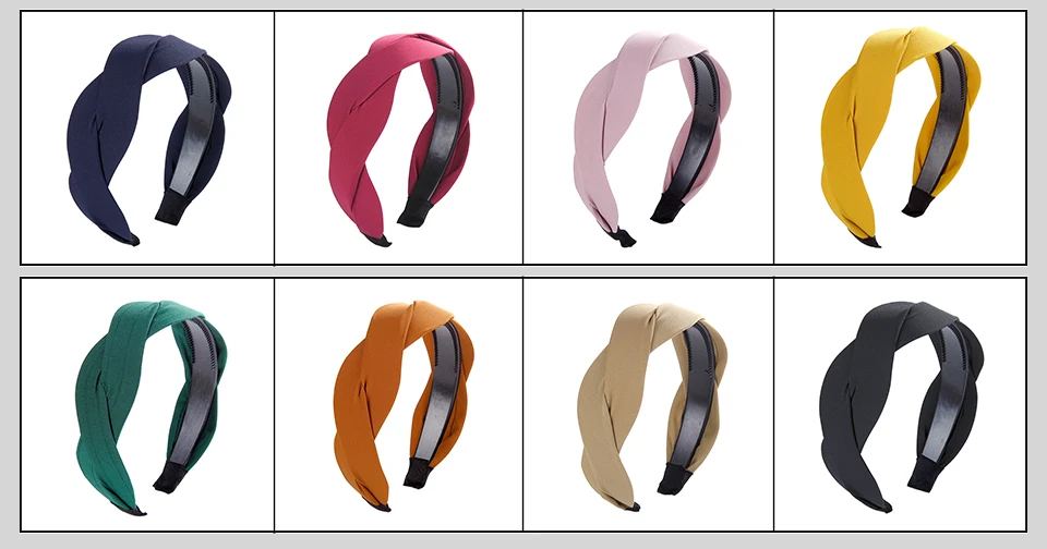 LEVAO Serpentine Winding Cross Headband Vintage Hairbands Bezel Turban Women Girls Hair Accessories Hair Hoop Headwear Fashion