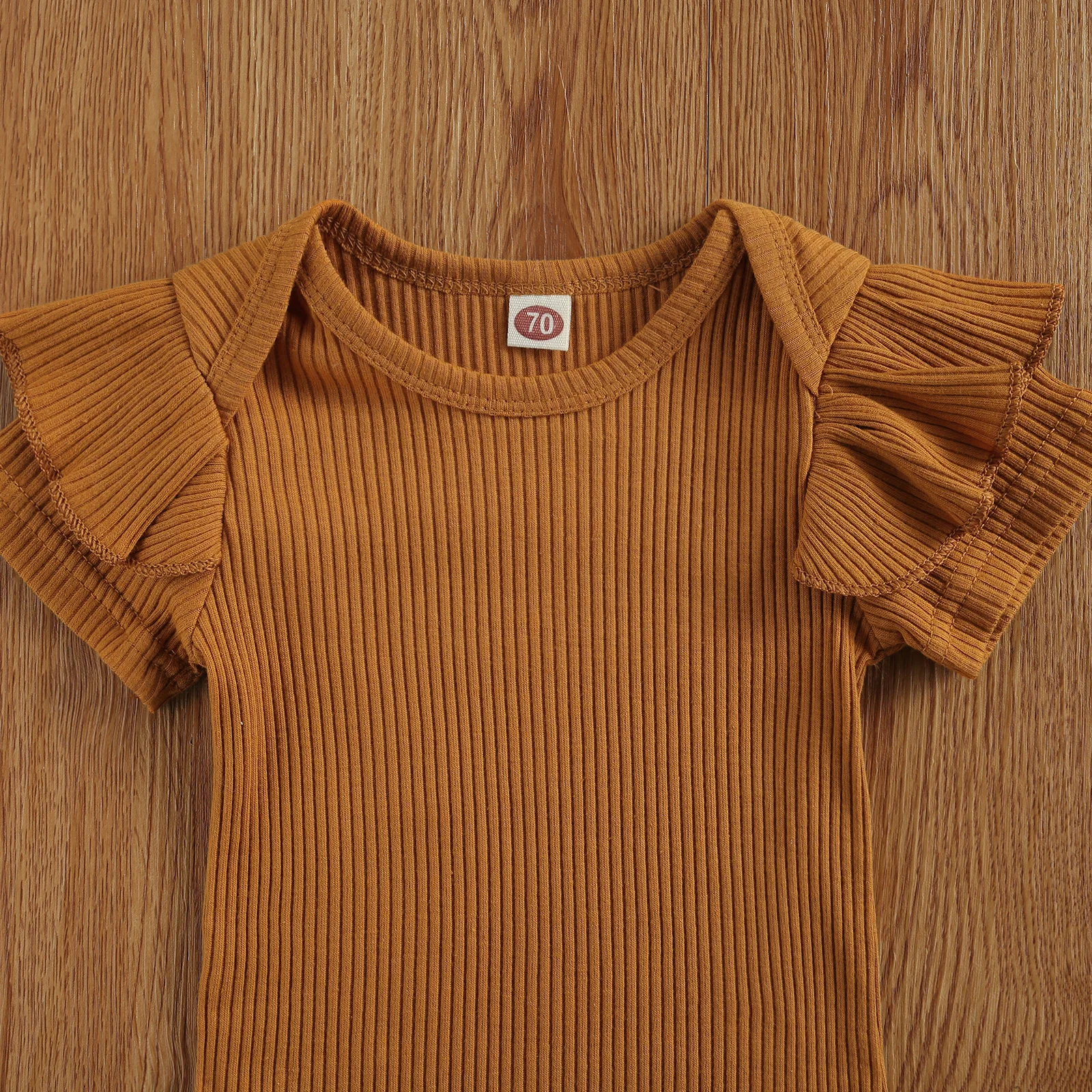 

NewBorn Girl Short Sleeve Set Ruffles Solid Romper +Short Pants and Hairband 3PC Suit 0-24M