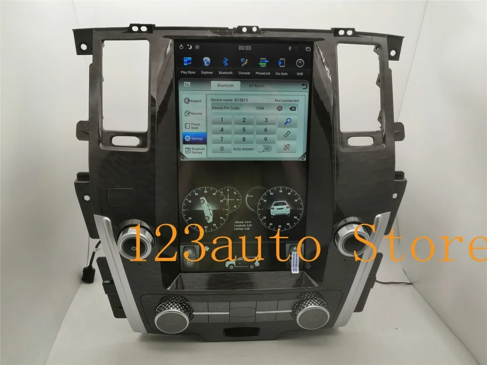 13,6 дюймов вертикальный Tesla стиль Android 8,1 автомобильный DVD gps плеер Мультимедиа naivigation для NISSAN PATROL 2010- PX6 HDMI
