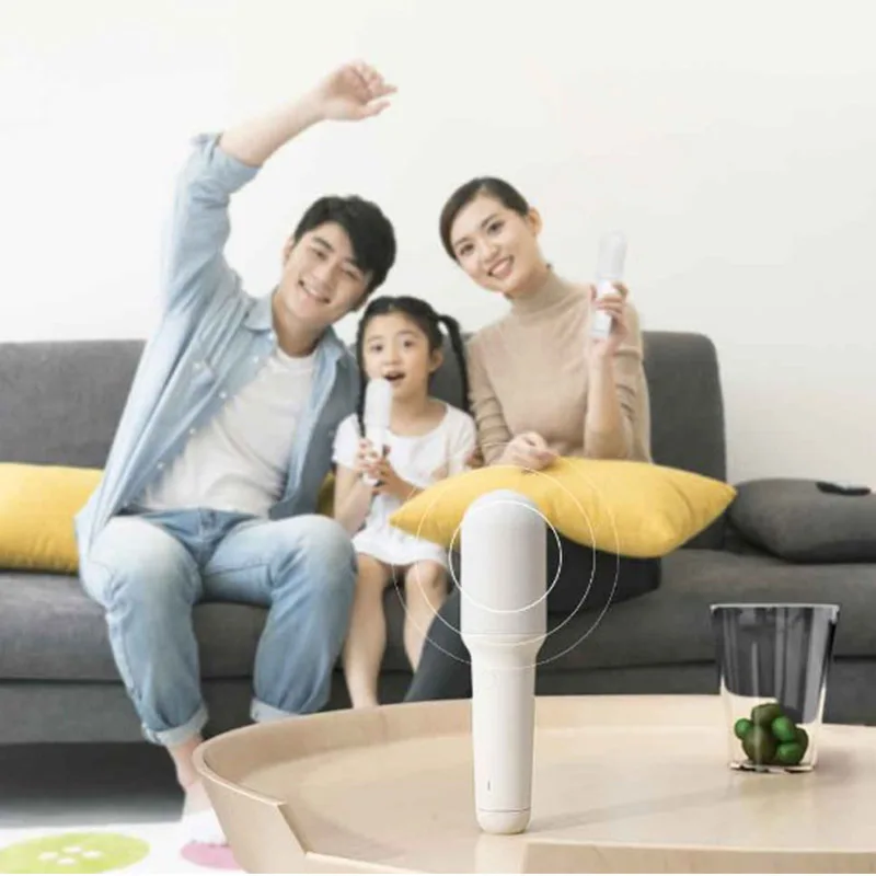 Xiaomi YMI Bluetooth Встроенный караоке микрофон беспроводной ручной Aux type-C портативный микрофон для семейного сбора прямая трансляция
