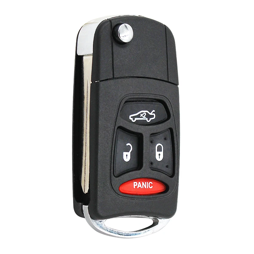 4 кнопки Флип Складной Корпус ключа для CHRYSLER DODGE JEEP Durango 3 + 1 кнопка дистанционного
