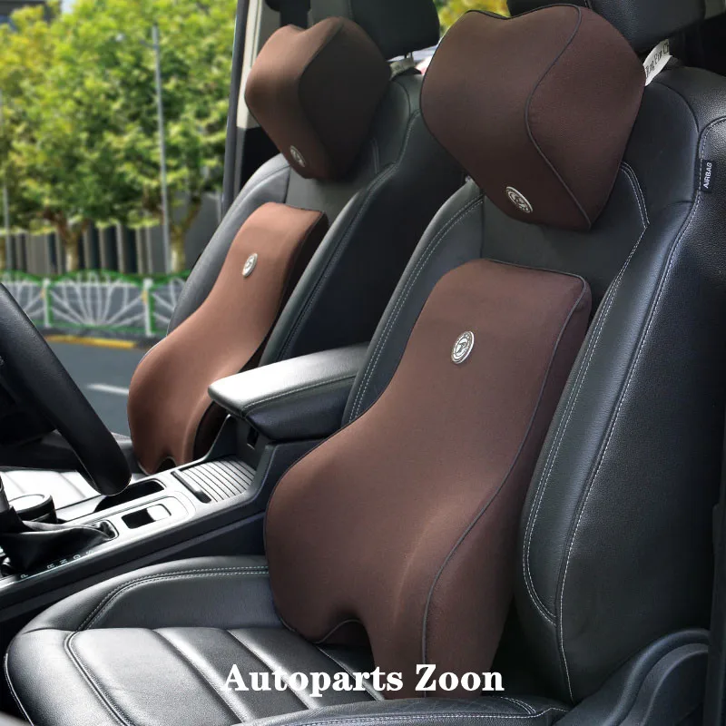

Car Neck Headrest Pillow Cushion Auto Seat Head Lumbar Support Neck Protector Office Chair Low Back Pain Memory Foam Pillow