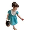 2021 Summer Children Casual Dress Kid Clothes Pasted Cloth Korean Baby Short Sleeve Princess Skirt Kids Dresses for Girls 10