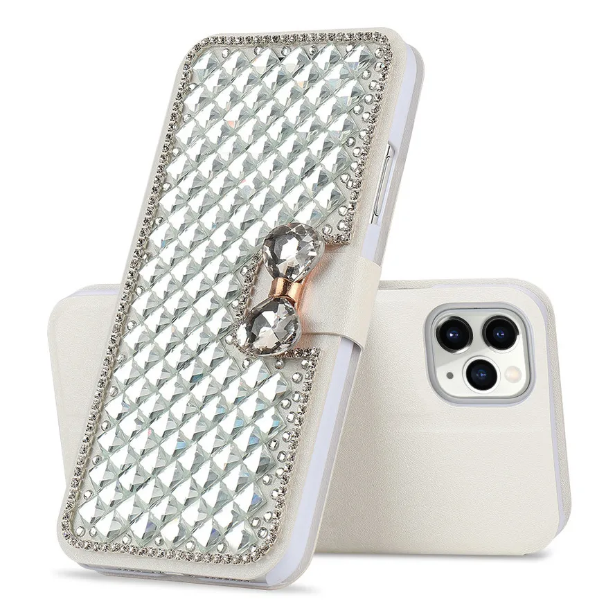 Чехол для IPhone 11 Pro Max X XR XS 7 8 Plus 6 6S 5 S SE 2020 12 Mini Crystal Glitter Card Holder кожаный чехол кошелек с