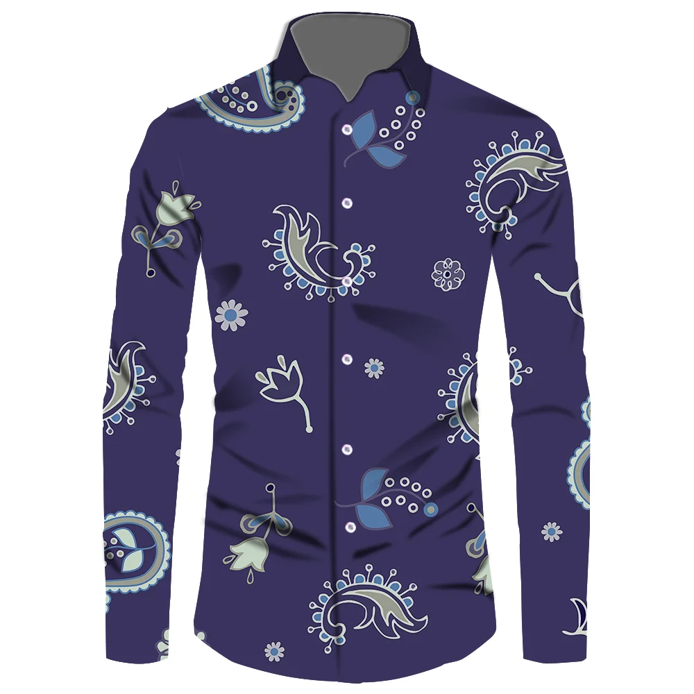 Мужские модные шикарные повседневные рубашки с длинным рукавом и пуговицами