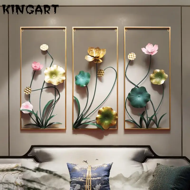 Настенная 3D картина металлическая гостиная настенное искусство рамка украшение