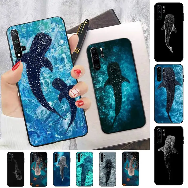 TOPLBPCS чехол для телефона с изображением моря Кита акулы huawei P 6 7 8 9 10 20 30 40 pro plus lite p9