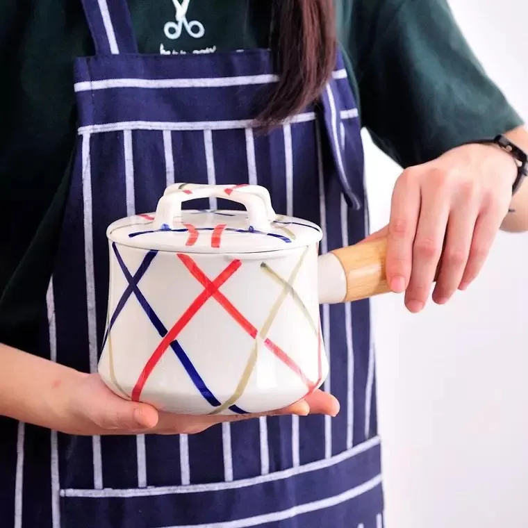 Посуда FANTERCY кастрюли японская простая креативная бамбуковая ручка горячая