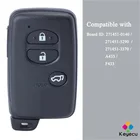 KEYECU Smart Prox пульт дистанционного управления с 3 кнопками для Toyota Prado Txl Desde Venza ID платы: F433  A433  271451-3370  0140  5290