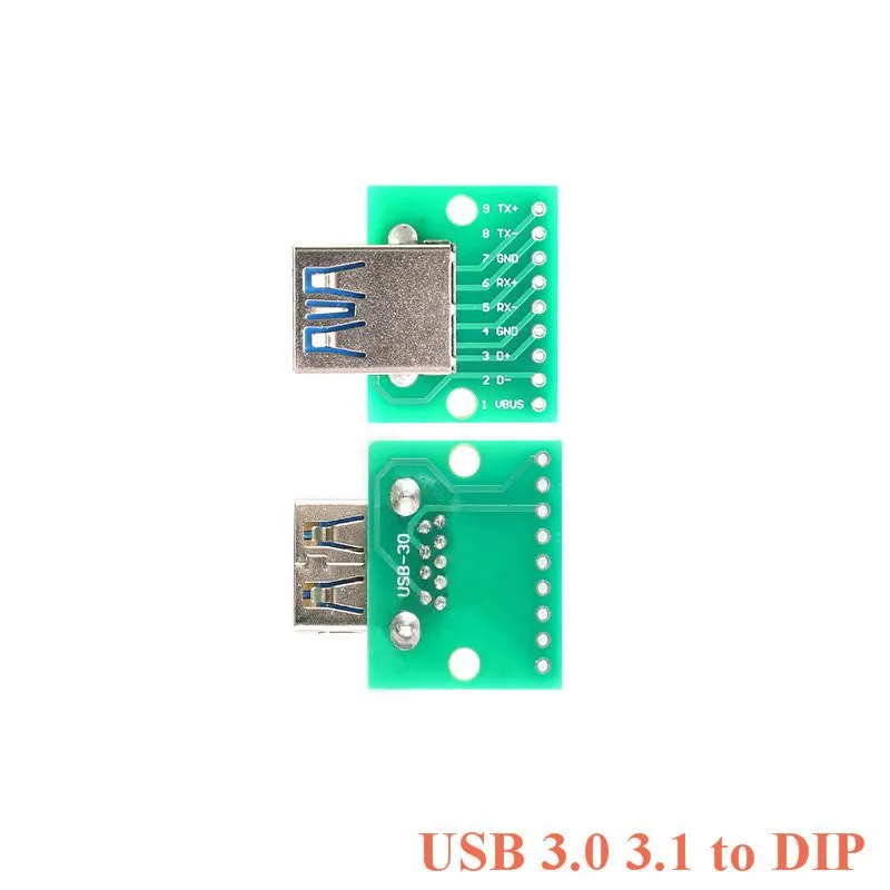 Плата адаптер с разъемом Mini Micro Female USB переходник 4P 5P 2 54 мм 3 4USB плата адаптера PCB