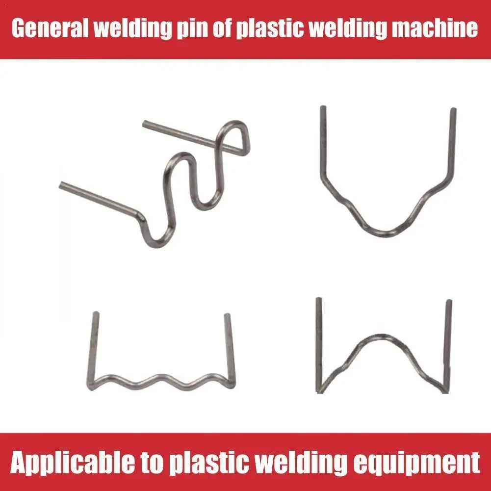 

100pcs Welding Nail Hot Stapler Staples Plastic Welder Car Bumper Repair Welding Machine Hot Melt Welding Tool Steel