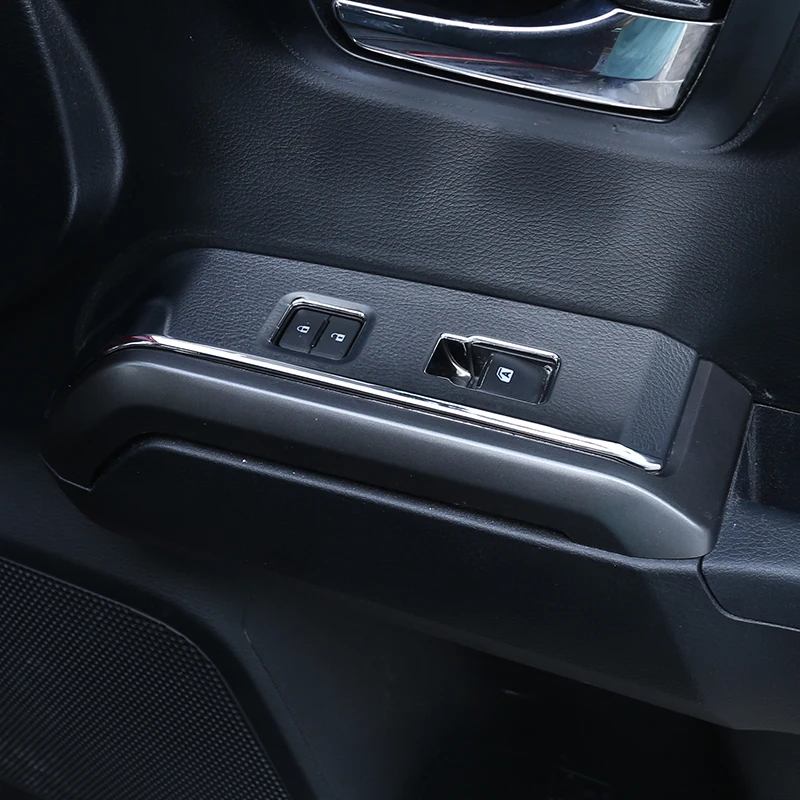 

2 Patterns For Toyota Tacoma 2016-2020 Rear Door Window Switch Panel Cover Carbon Fiber/Bright Lighting Pattern 2 Pcs