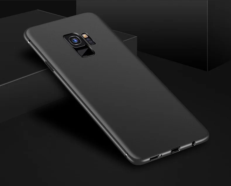 Черный силиконовый чехол для samsung Galaxy A7 2018 A750 J4 J6 A6 Plus противоударный мягкий A8 + J8