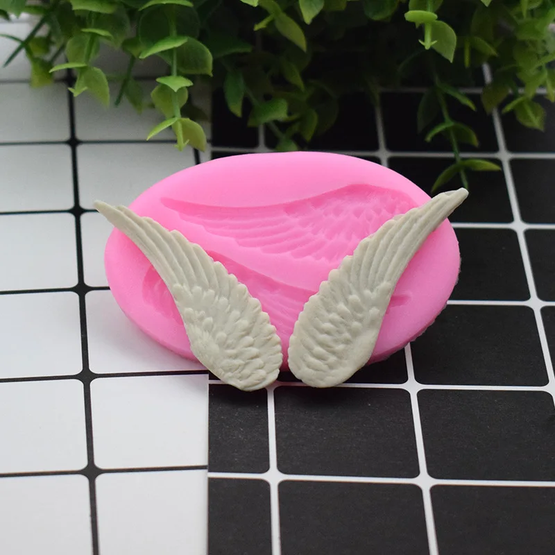 

Silicone Mold Wing Fondant Cake Chocolate Mold Jelly Ice Sculpture DIY Baking Kitchen Tools Accessories