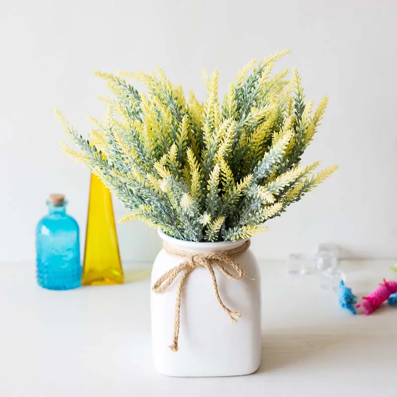 Искусственный цветочный горшок B88 с имитацией лаванды для украшения дома и сада |