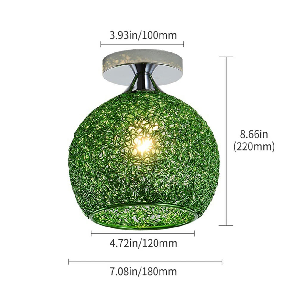 LED Ceiling Lights For Corridor Living Room Modern Aluminum Unique Weaving Process Pattern Lampshade Home Decor Lamp | Лампы и
