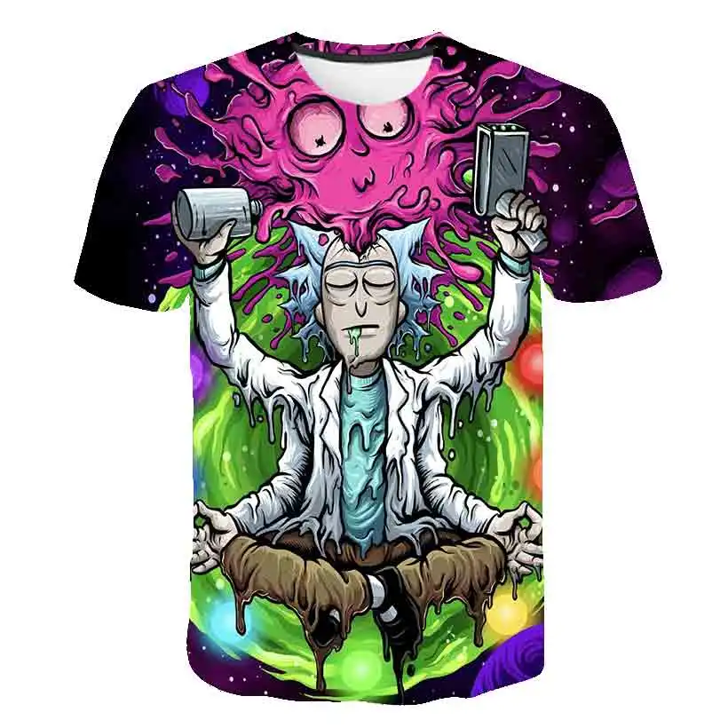 

Summer Trend Men's 3D Printing T-shirt Men's Anime Cosplay Streetwear O-neck Short-Sleeved T-shirt Hip-Hop Women Harajuku Top