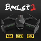 Квадрокоптер BEAST SG906 Pro 2, Квадрокоптер 4K, профессиональный, FPV, HD, GPS, двойная камера, 3-осевой стабилизатор, шарнирный подвес, 26 минут, 1200 м