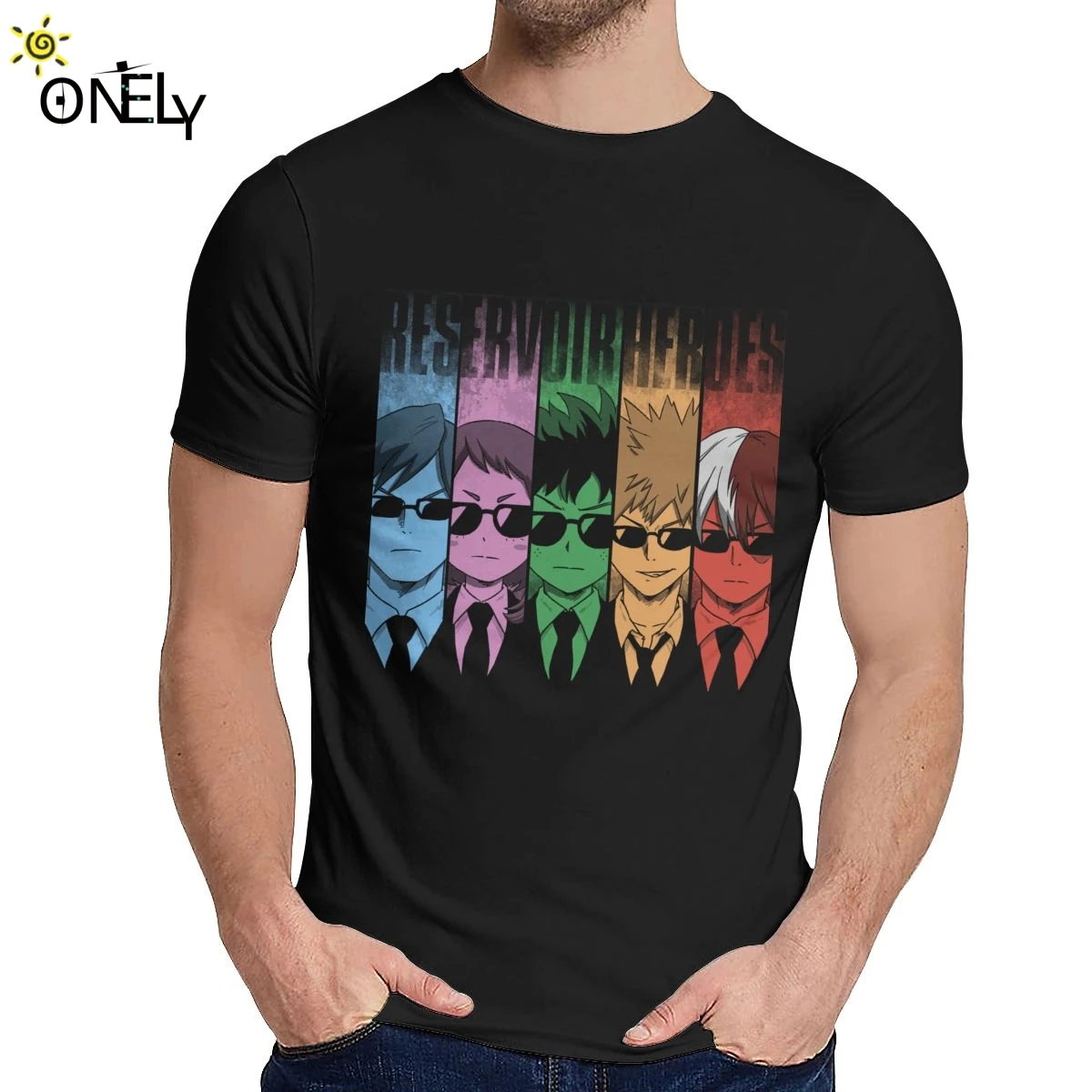 

My Hero Academia Reservoir Deku All Might T Shirt Crewneck Cartoon Man Natural Cotton US Size S-6XL T-shirt