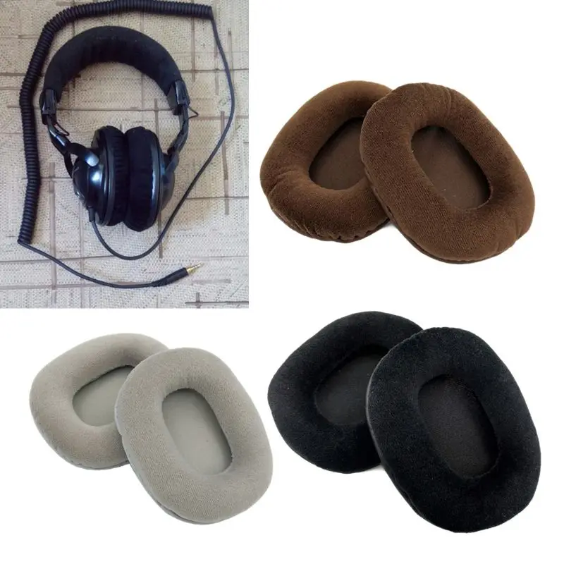 

2Pcs Replacement Velvet Velour Earpad Earmuff Cushion For for ATH-M50 M50S M50X M40 M40S M40X ATH Headphones