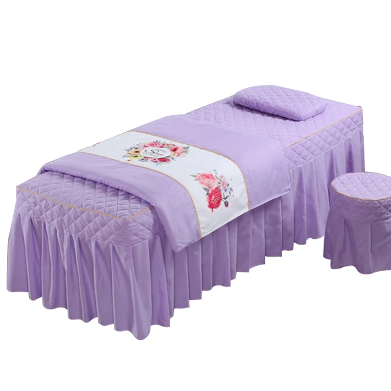 DSHA 4 шт. красивая кровать массажный стол набор-мягкий хлопковый чехол для