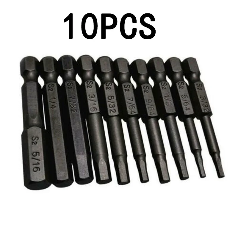

10Pcs Torx Screwdriver Bits S2 Steel 1/4 Inch Hex Shank Star Head Drill Bit Pack Screwdriver Bit High Quality Screwdriver